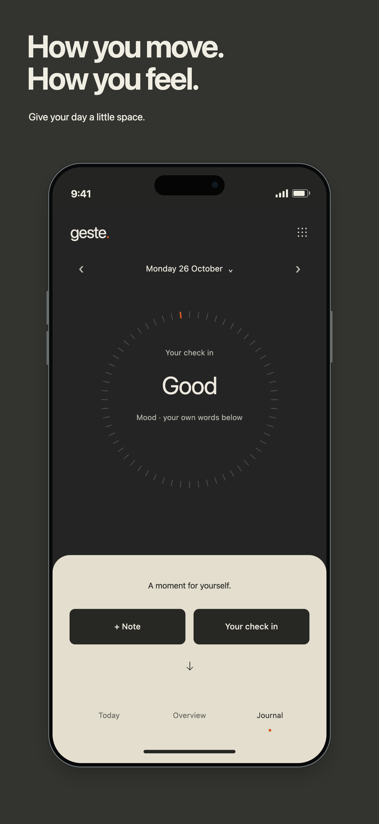 A note, in your own words. Example app records.